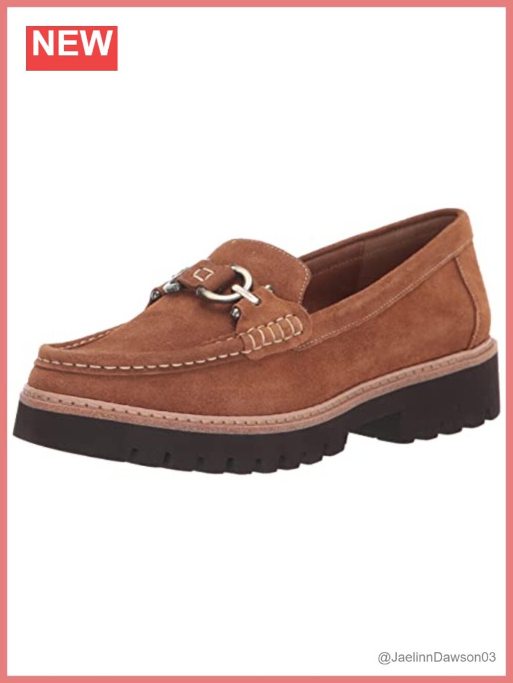 Women's Suede Loafers with Memory Foam Insole, Round Toe